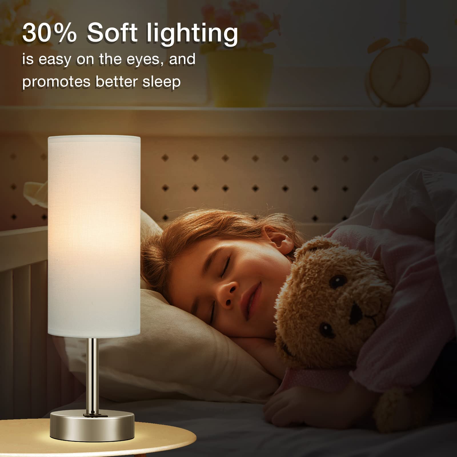 Dicoool versatile nightstand lamp for bedroom, office or living spaces.