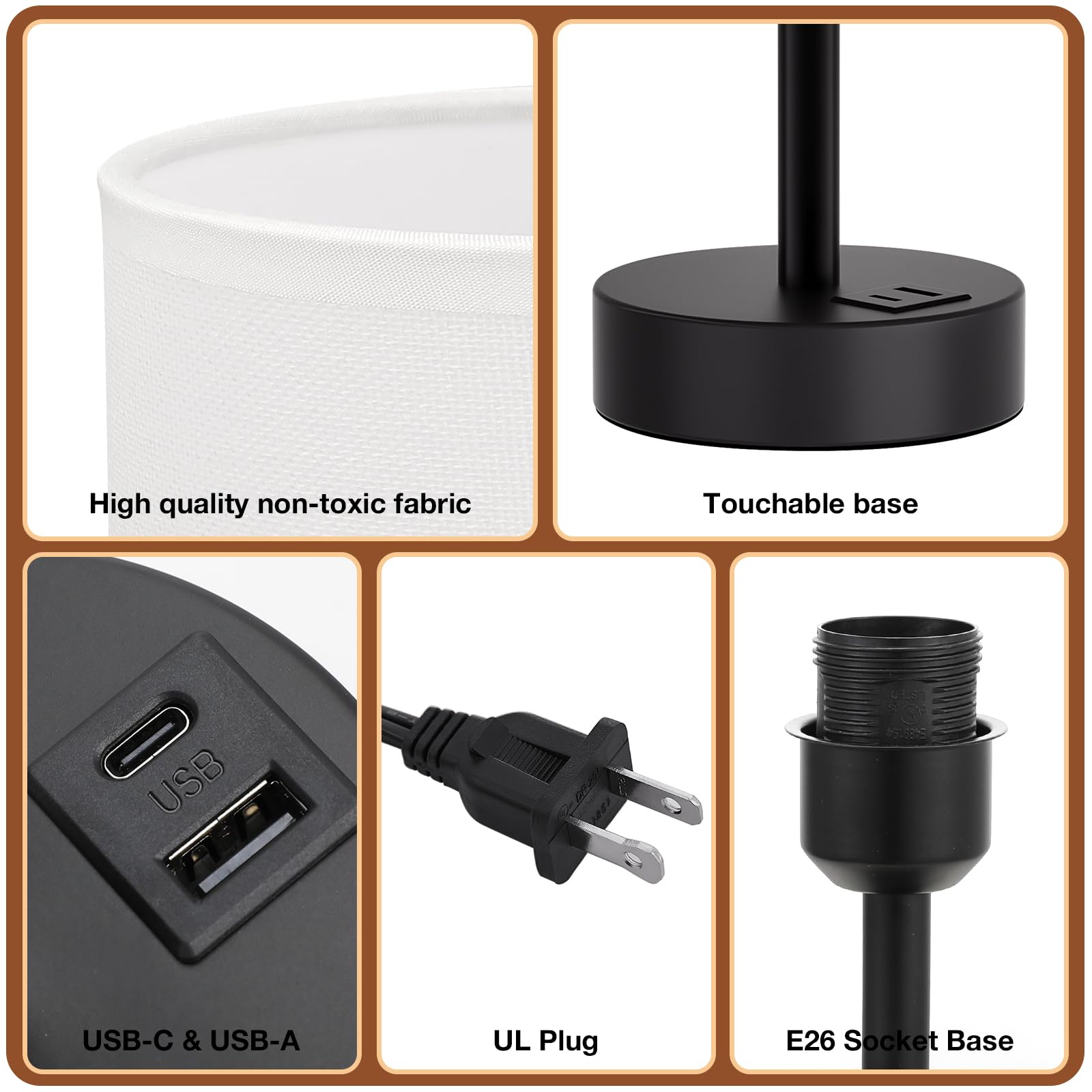 Dicoool desk setup showing USB-C and USB-A ports for charging.