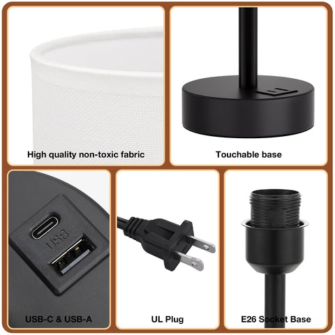 Dicoool desk setup showing USB-C and USB-A ports for charging.