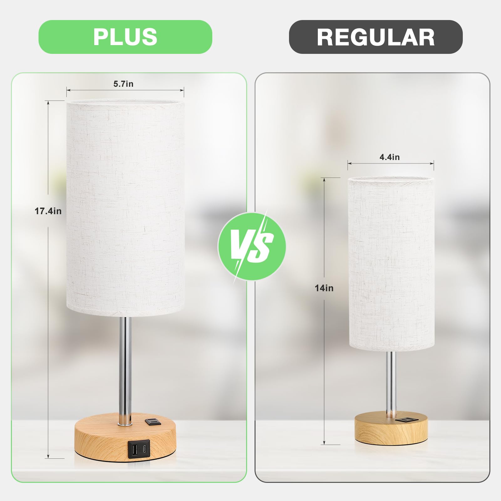Dicoool touch bedside lamp dimmed for reading ambiance with soft light