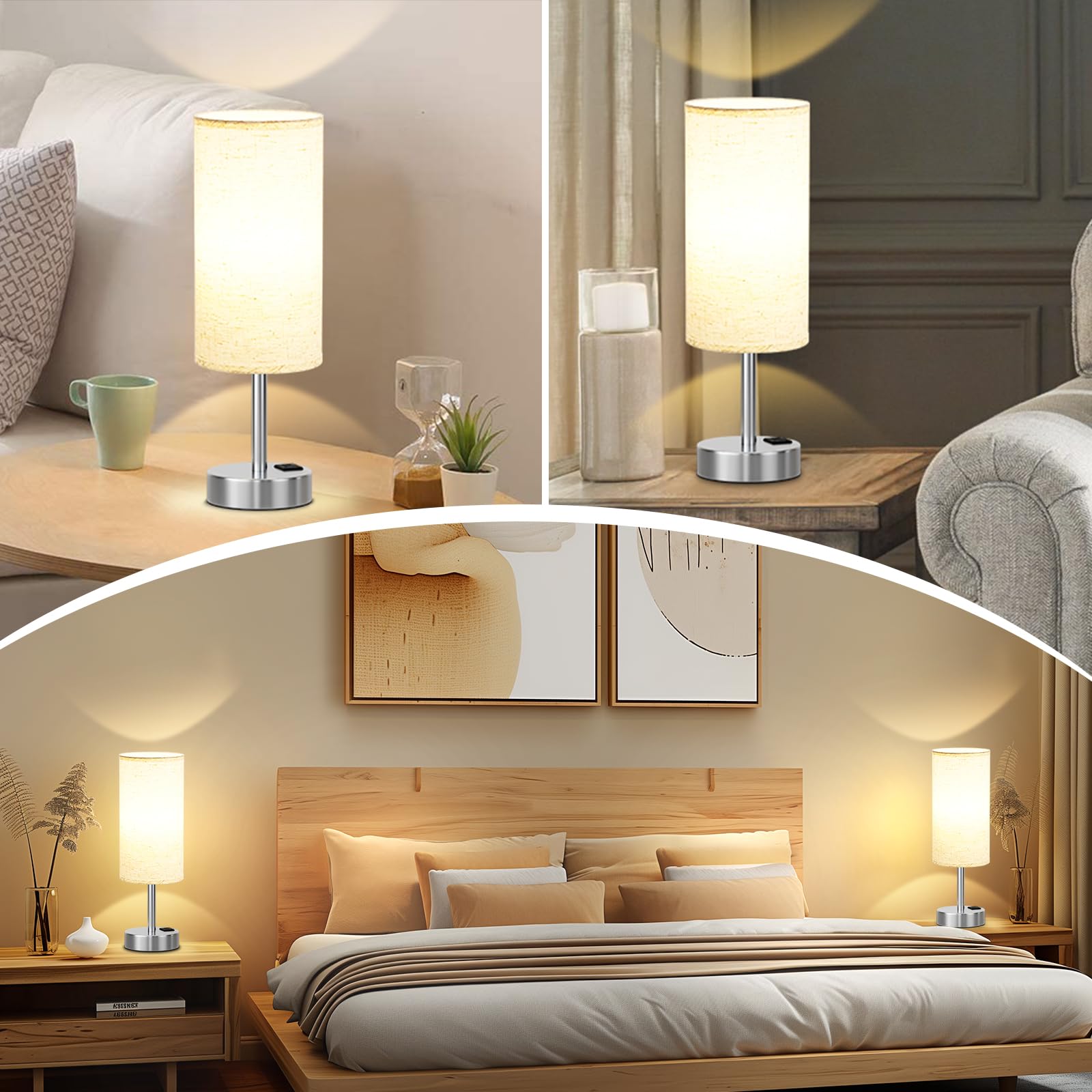 Dicoool lamp emits a gentle 30% brightness for night use.