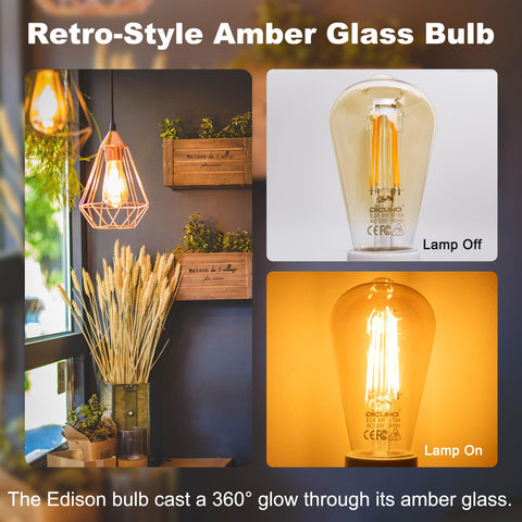 DiCUNO bulb ideal for dining rooms creating intimate mood lighting.