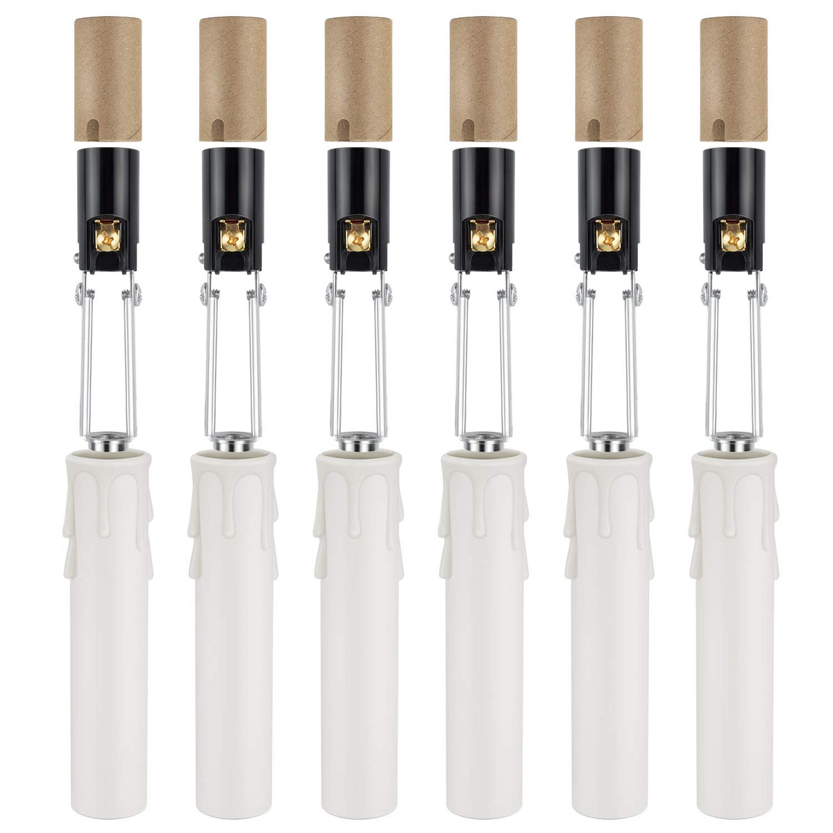 DicUNO E12 length-adjustable bulb socket for customizable chandelier fixtures.
