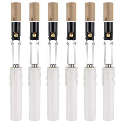 DicUNO E12 length-adjustable bulb socket for customizable chandelier fixtures.