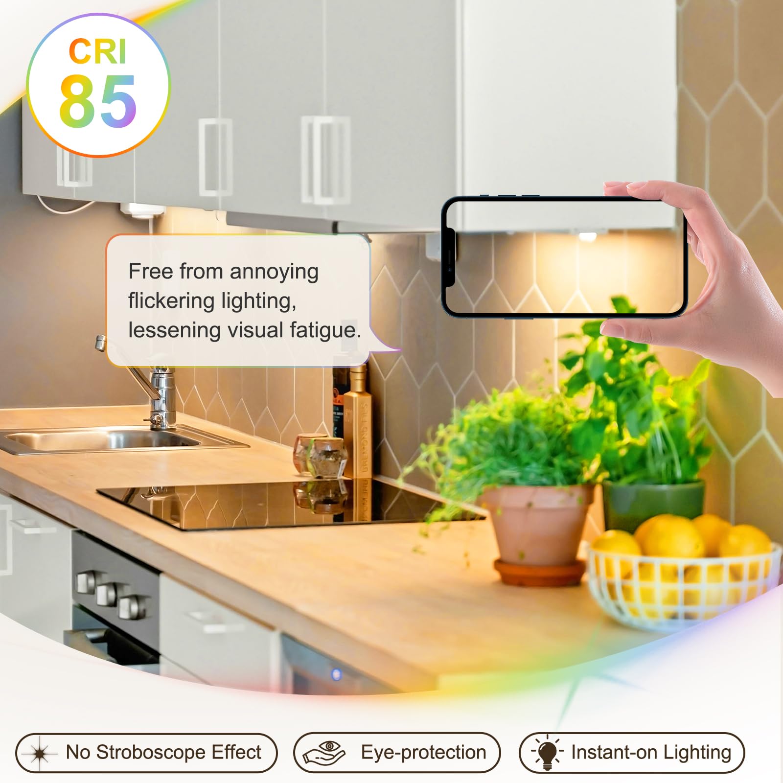 DiCUNO G4 dimmable LED bulb ensures smooth brightness transitions.