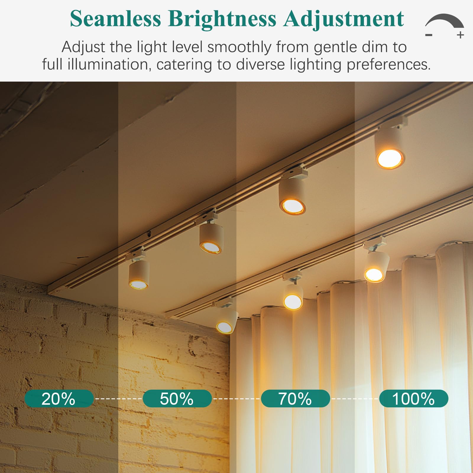 DiCUNO GU10 fits track lighting and spotlights for versatile setups.
