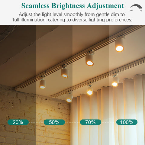 DiCUNO GU10 fits track lighting and spotlights for versatile setups.