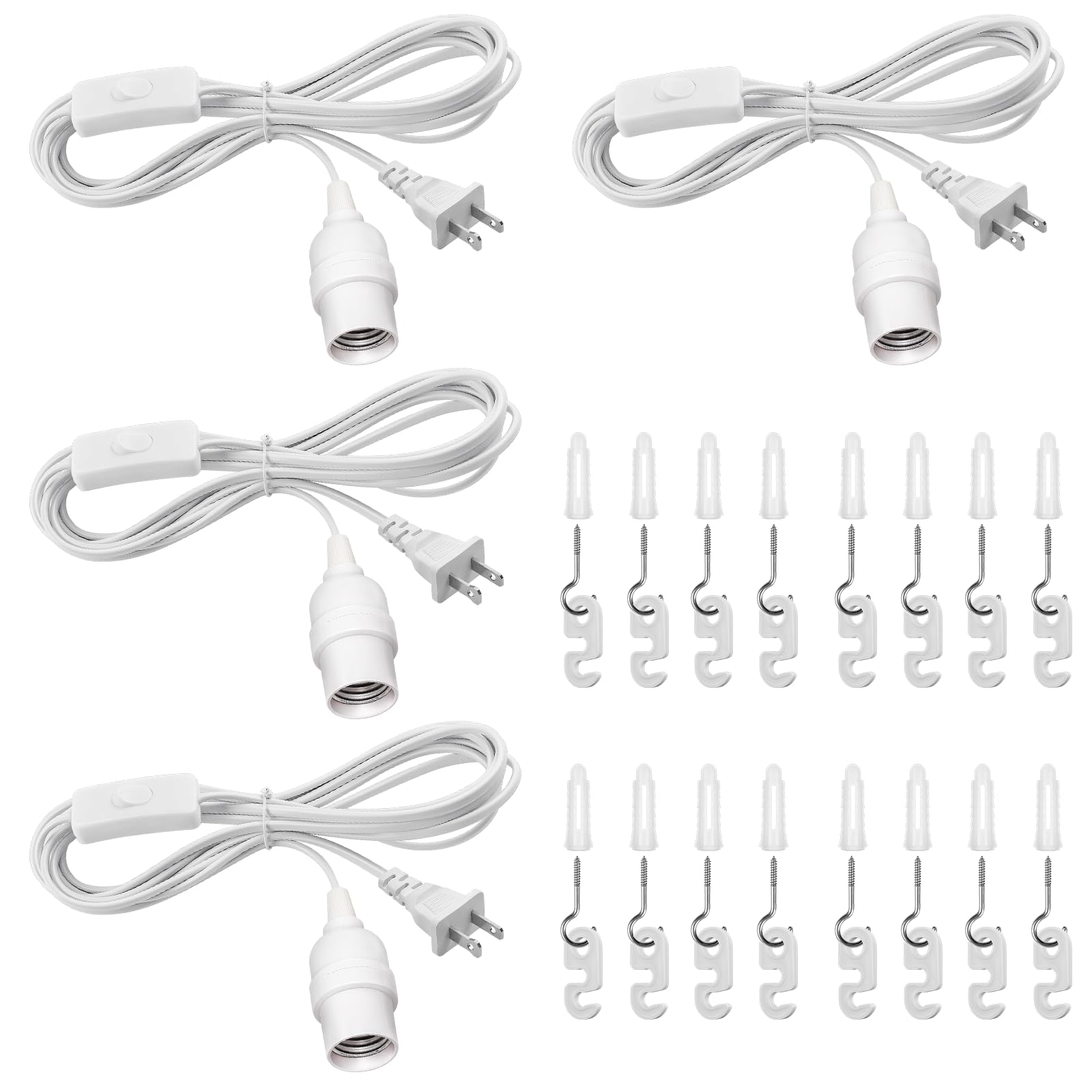 DicUNO hanging lantern cord with switch closeup for easy ceiling control.