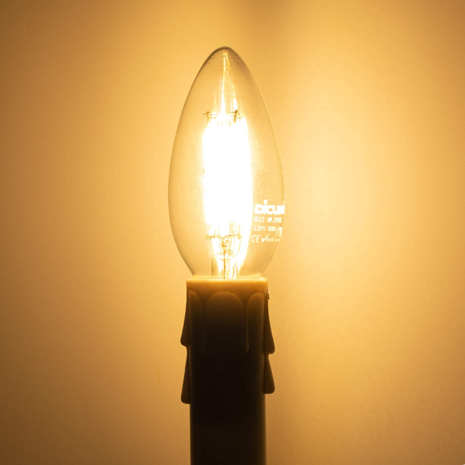 DicUNO UL-listed bulb holder meets safety standards for home lighting.