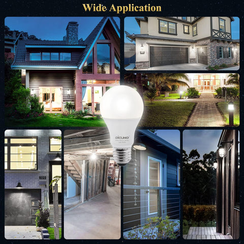 DiCUNO walkways lit by motion sensor bulb for safer nighttime navigation