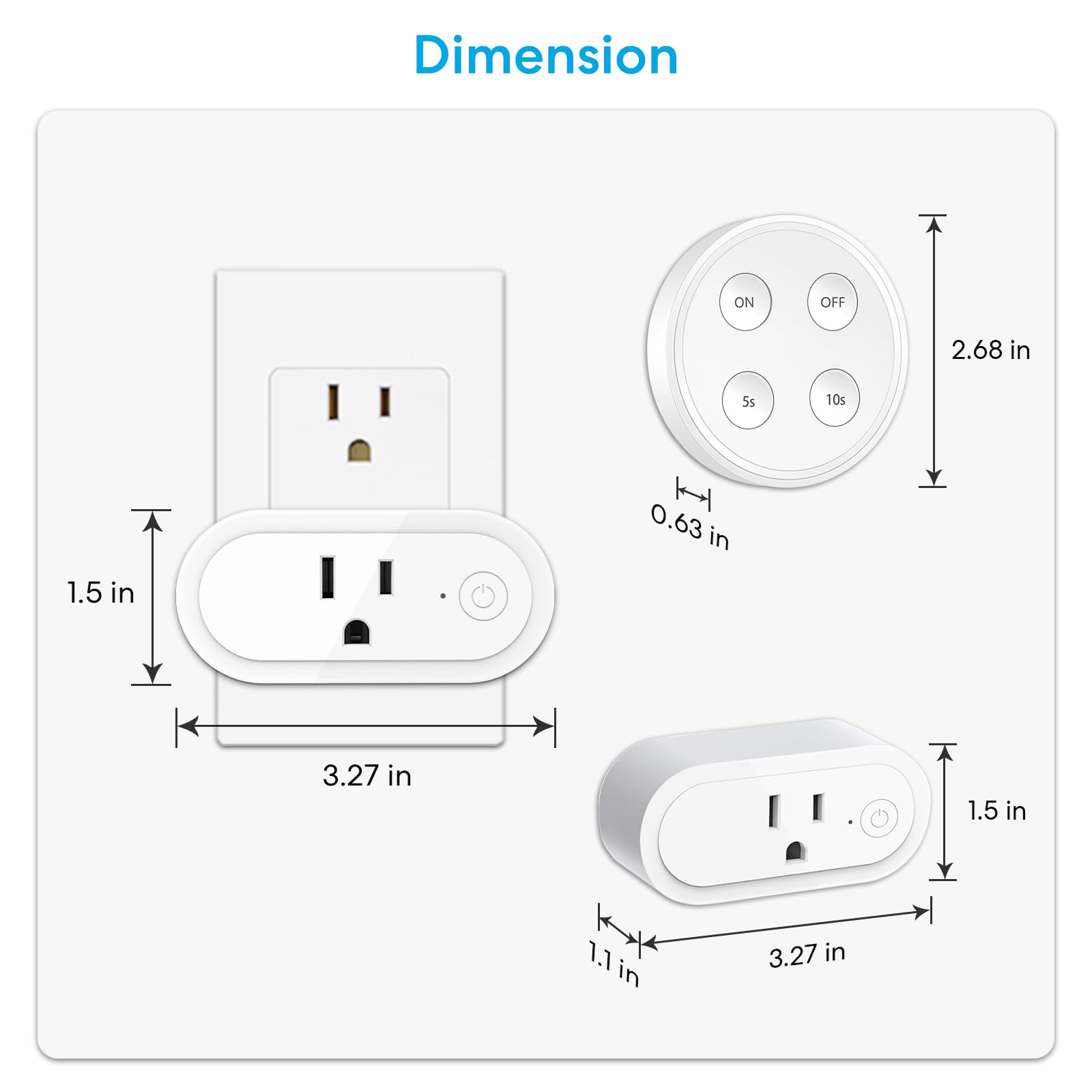 Didikit easy-install design keeps sockets free and accessible