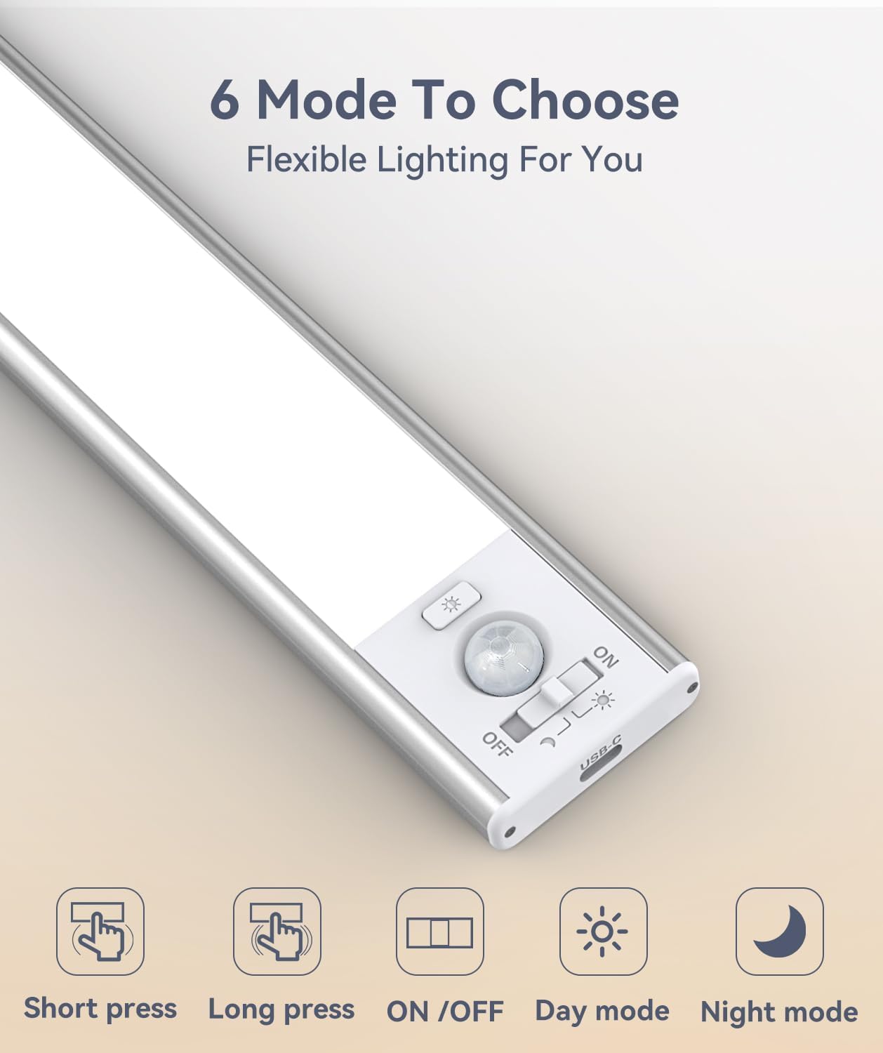 DiDiSky wireless under-counter light installs without wires for flexible placement