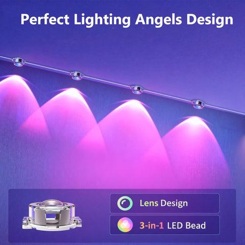 DIERLIGHT RGB LED eaves lights with app control for easy customization