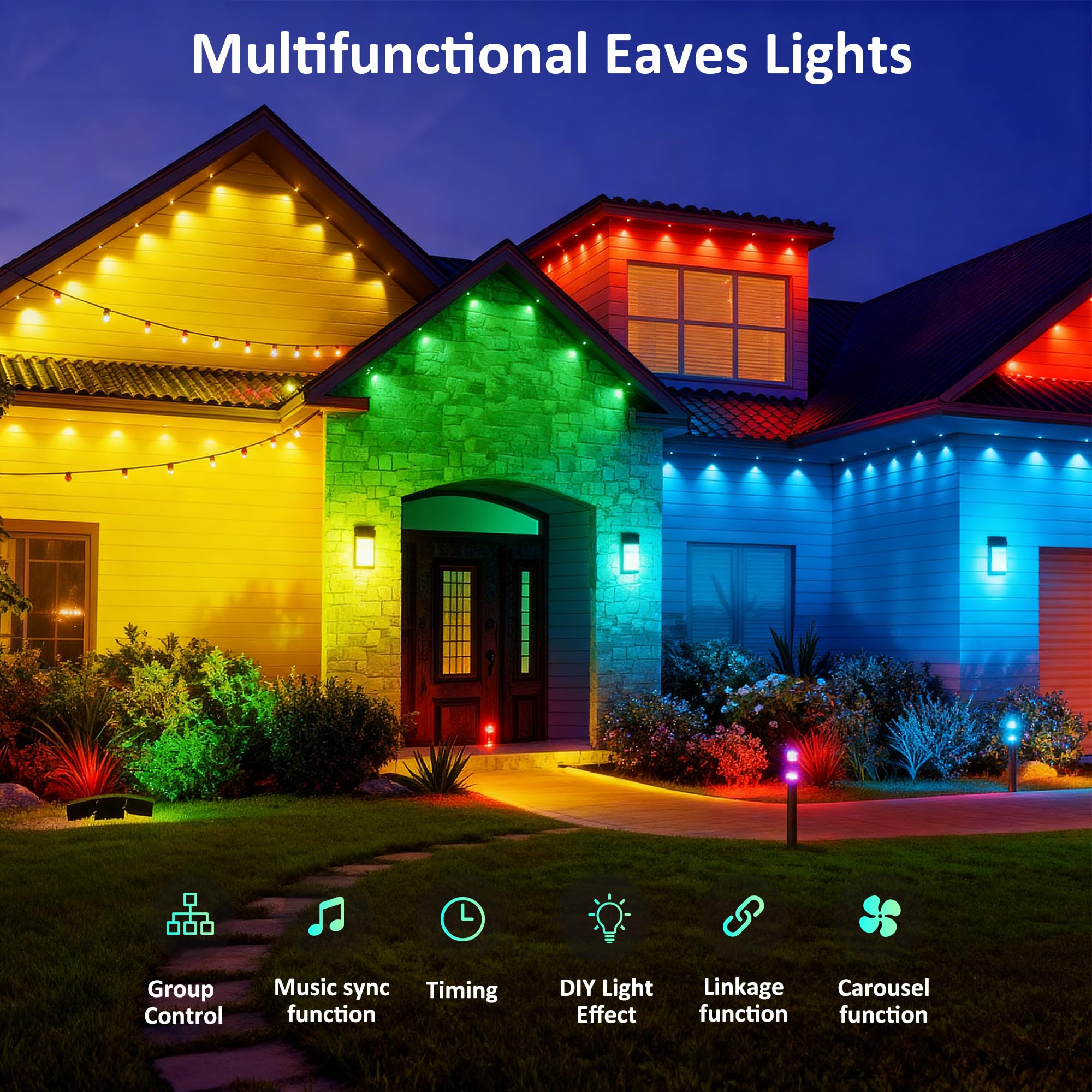 DIERLIGHT IP67 waterproof outdoor lights withstand rain and snow