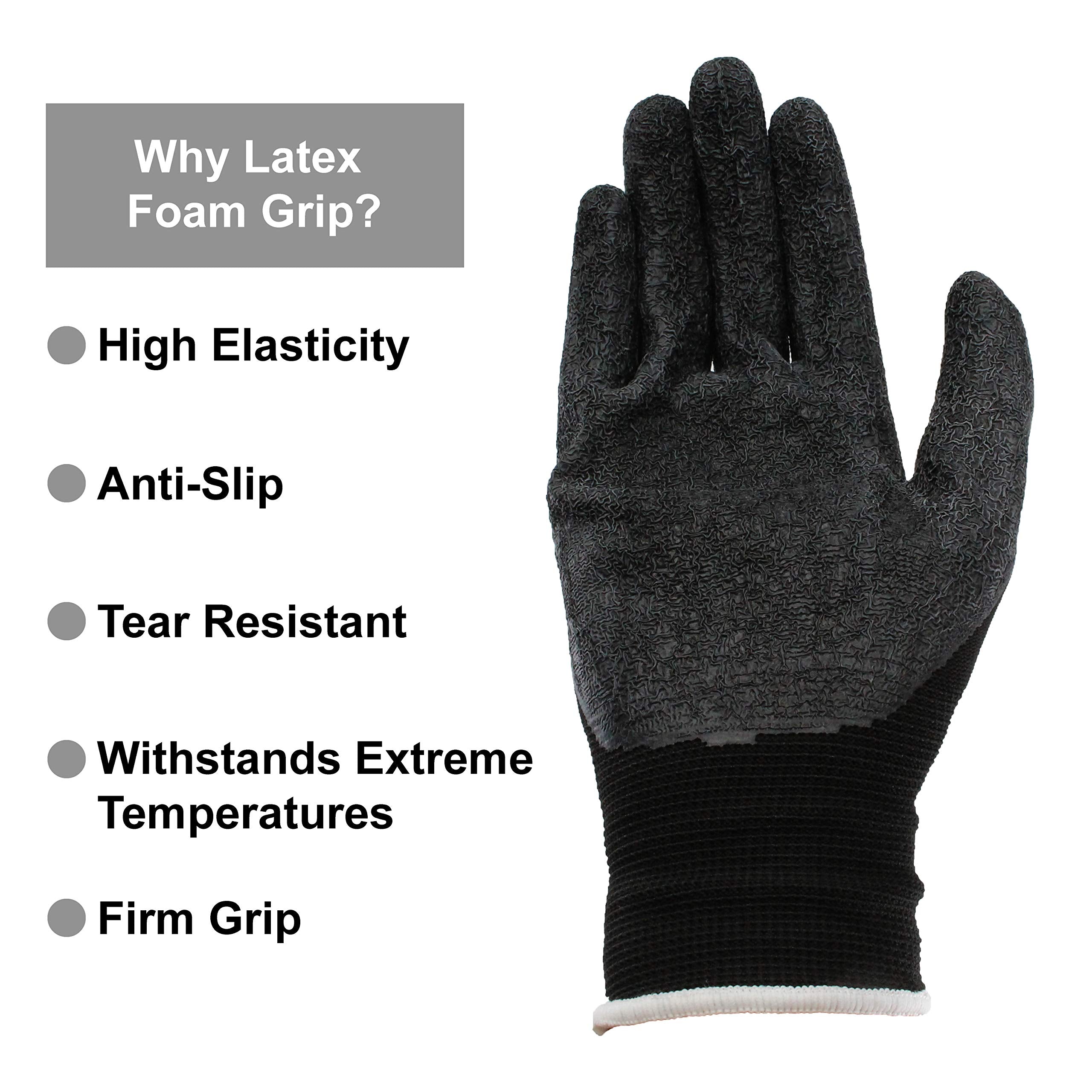 Pro-Tekk durable latex foam construction delivers secure grip