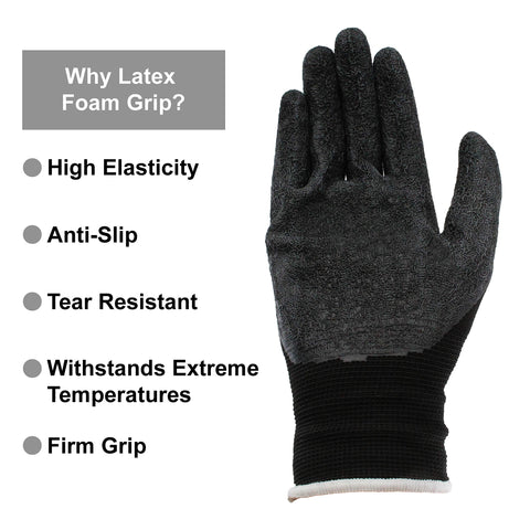 Pro-Tekk durable latex foam construction delivers secure grip