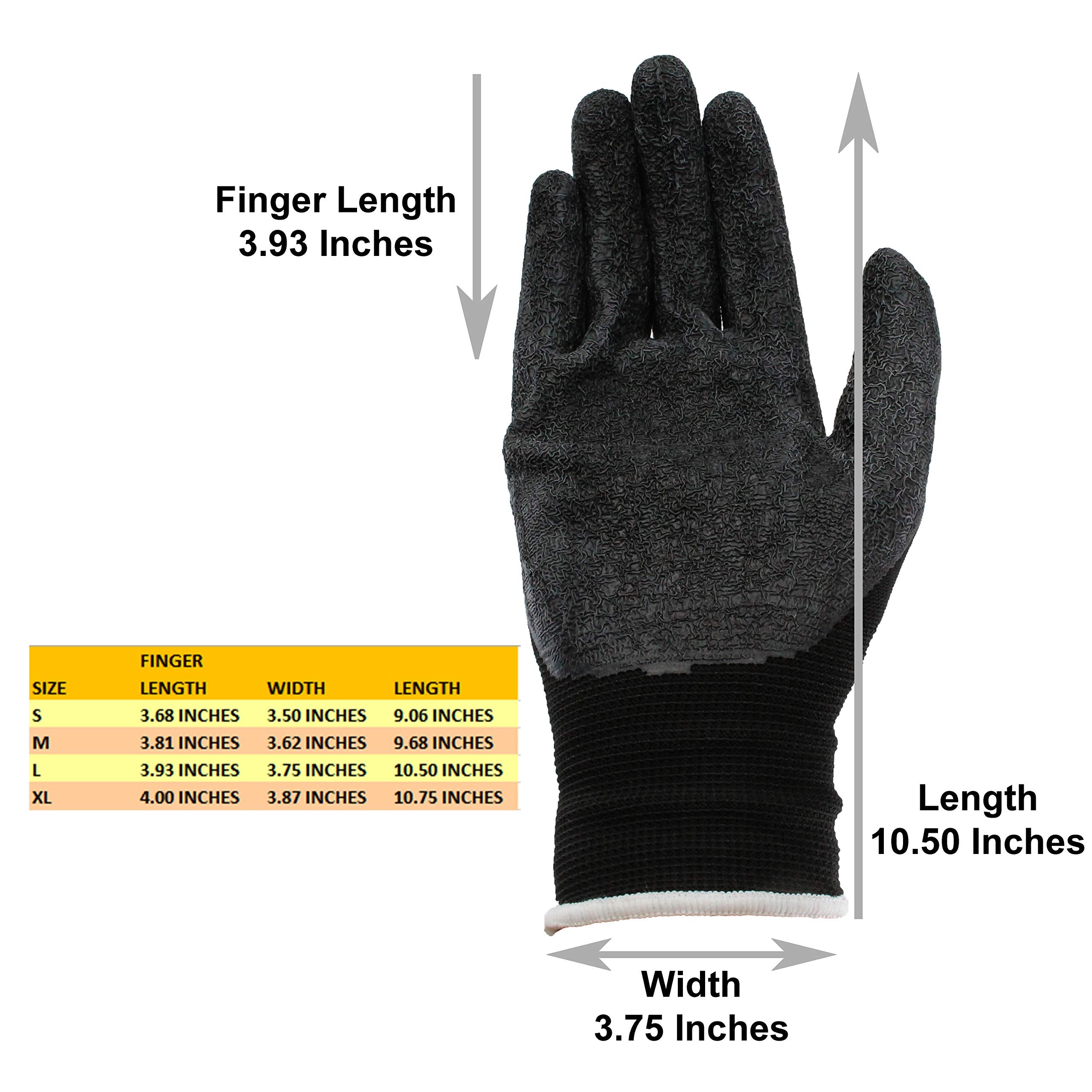 Pro-Tekk waterproof finish protects hands in damp environments