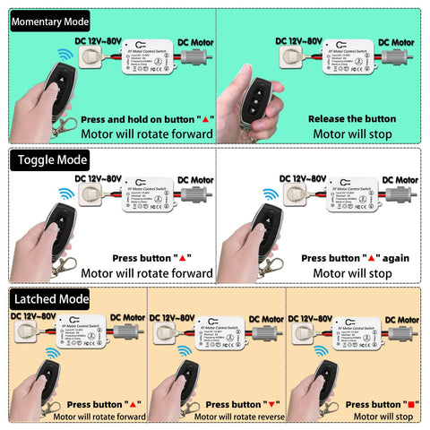 DieseRC remote with range up to 50m through walls for versatile control