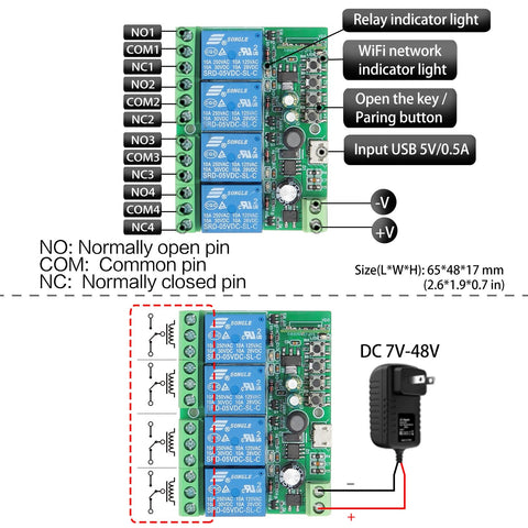Compact dimensions of DieseRC switch fit neatly in standard electrical boxes