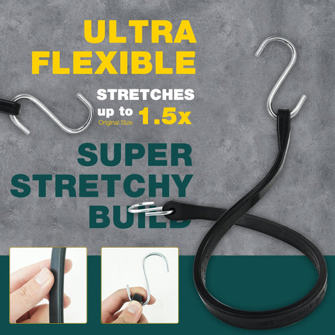 Digank bungee cords 185 lbs capacity for sturdy gear security.