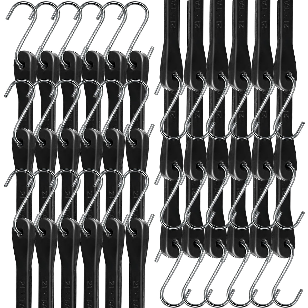 Digank bungee cords 21inch 50pack, ideal for secure cargo on outdoor projects.