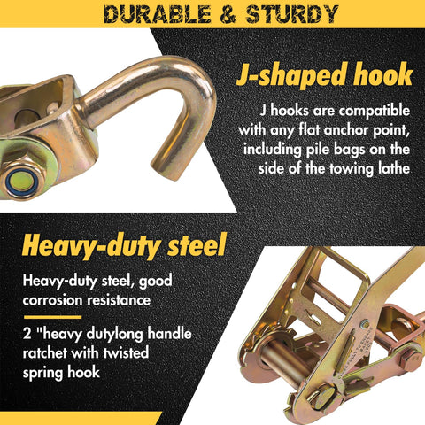 Digank J-hook ratchet set with compact hooks for tight spaces
