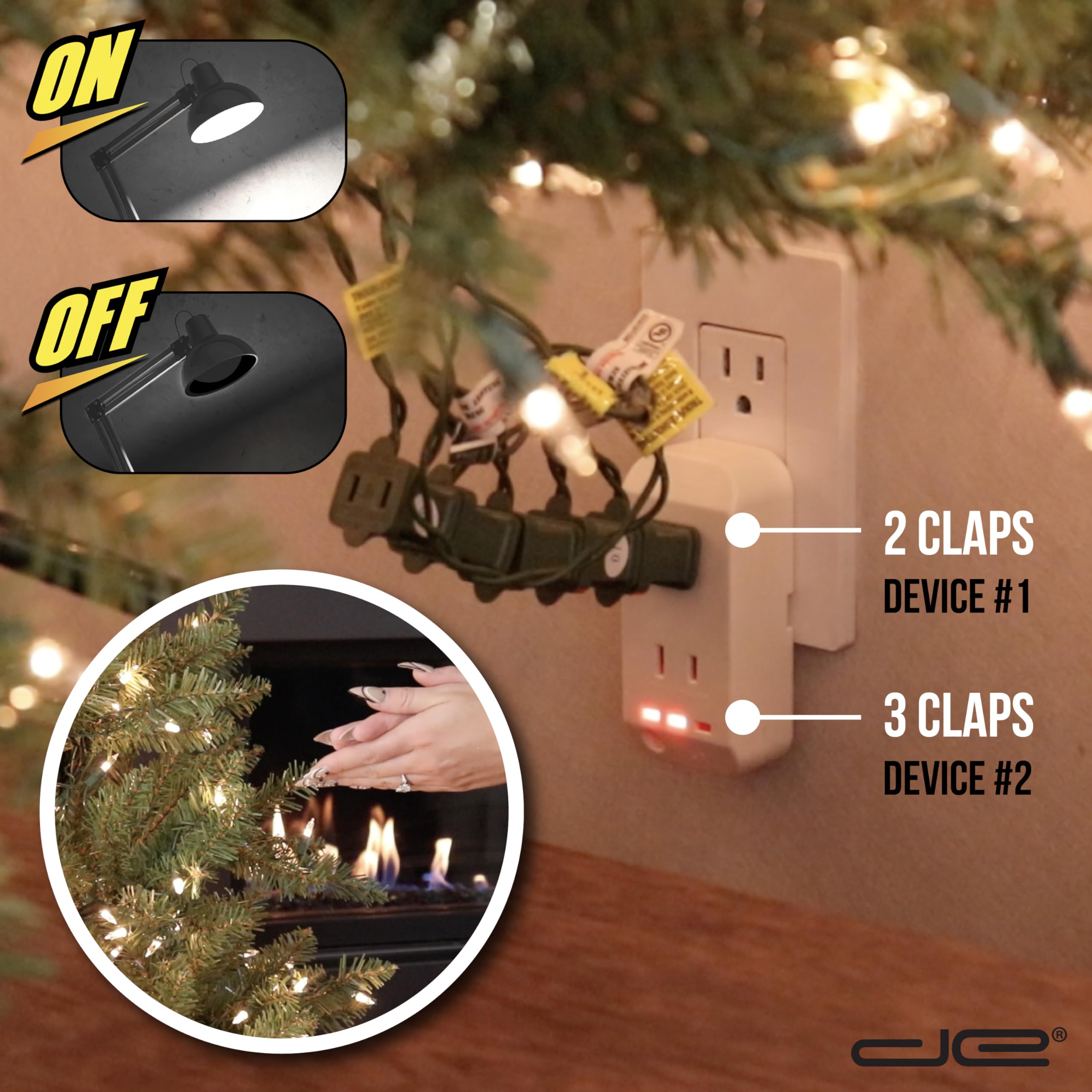 Digital Energy Power Hands three-level sensitivity switch for tailored clap detection.