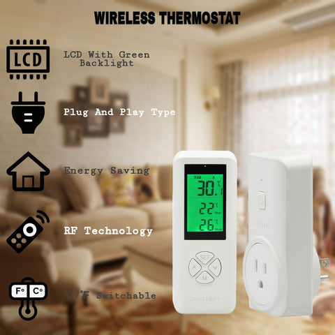 DIGITEN LCD display with backlight offers clear temperature readings in any lighting.