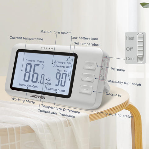 DIGITEN versatile plug-in controller suits fans, A/C, greenhouse, and more