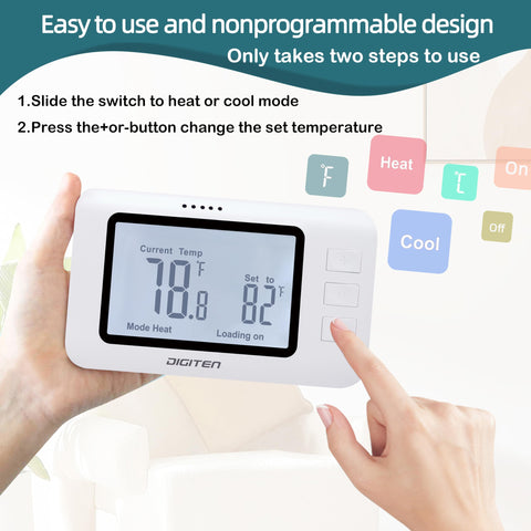 DIGITEN WTC100 Pro control buttons offer simple one-handed adjustments of settings.