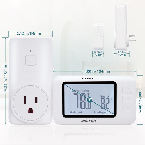DIGITEN WTC100 Pro heating mode maintains warmth with automatic on/off operation.