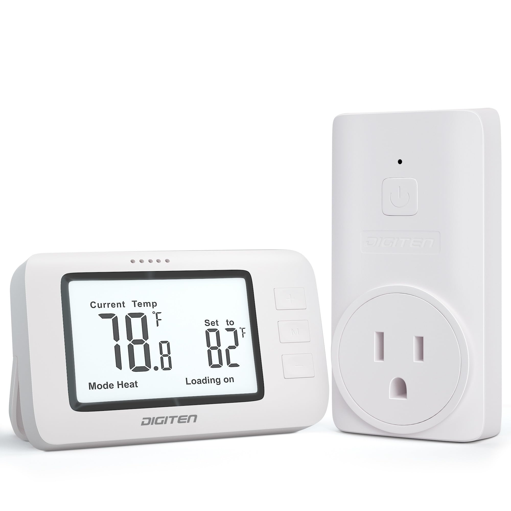 DIGITEN WTC100 Pro large LCD display shows set temperature clearly for quick reference.