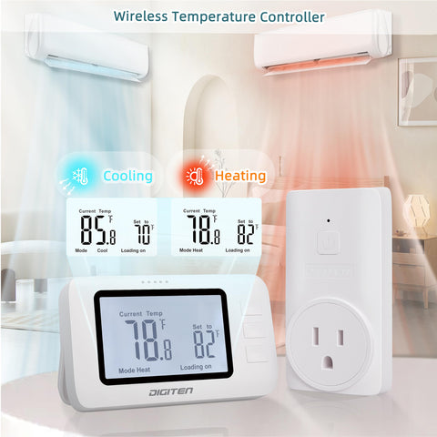 DIGITEN WTC100 Pro remote sensor provides accurate ambient temperature readings for stable control.