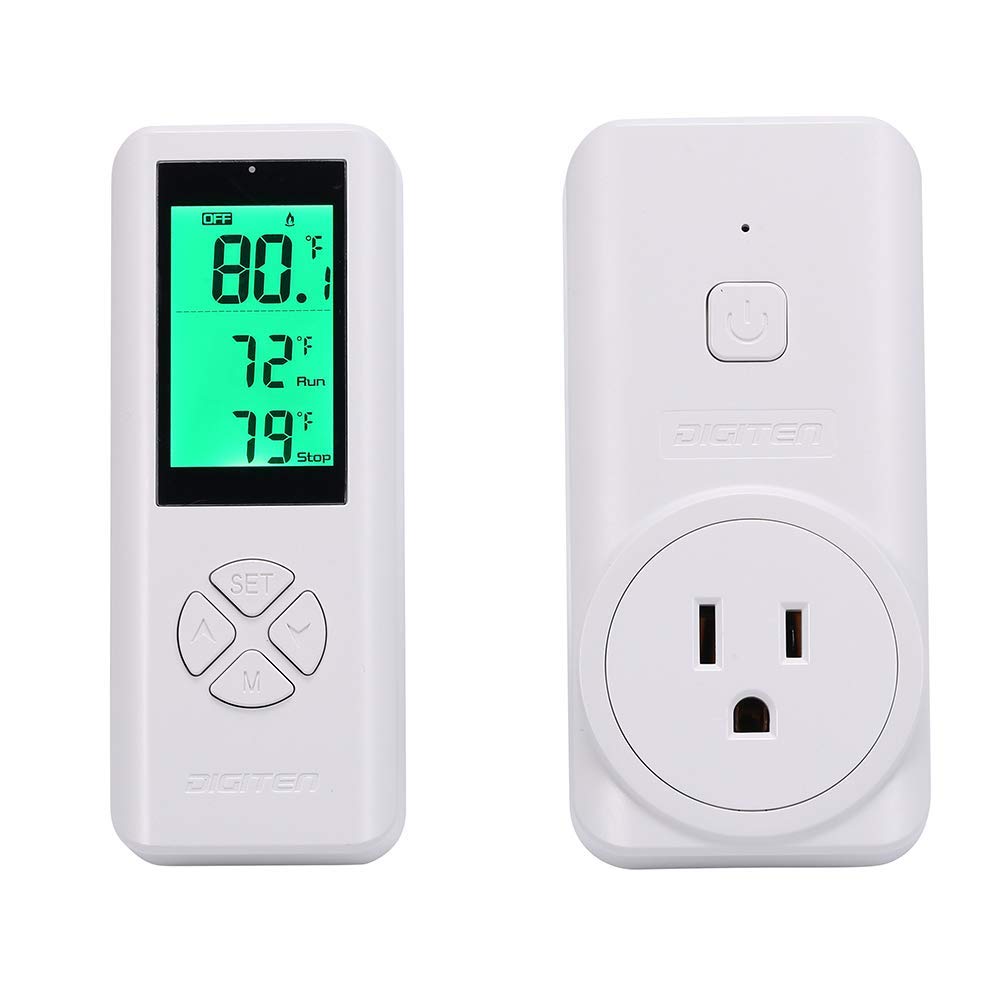 DIGITEN WTC100 remote control with outlet enables flexible temperature management.