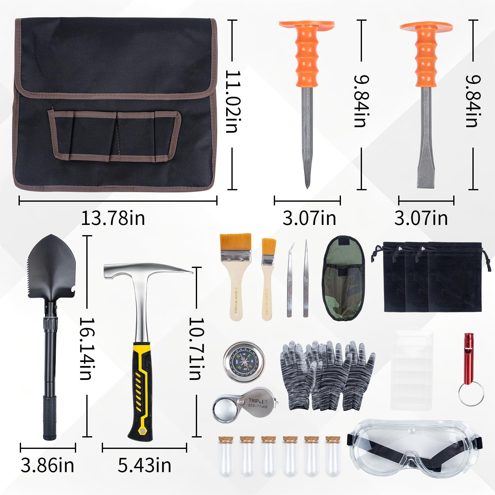 DigNew geology chisel set with rugged blades for precise rock shaping.