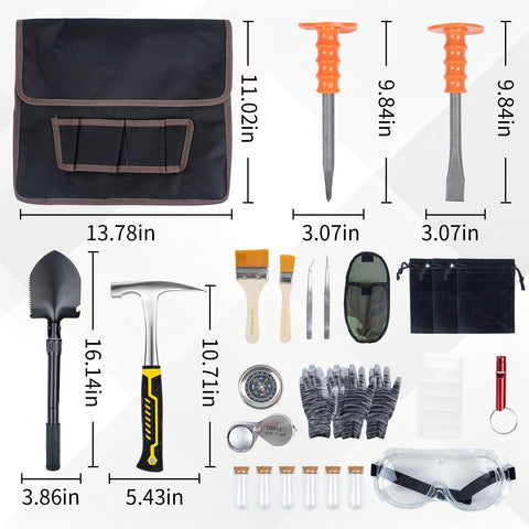 DigNew geology chisel set with rugged blades for precise rock shaping.