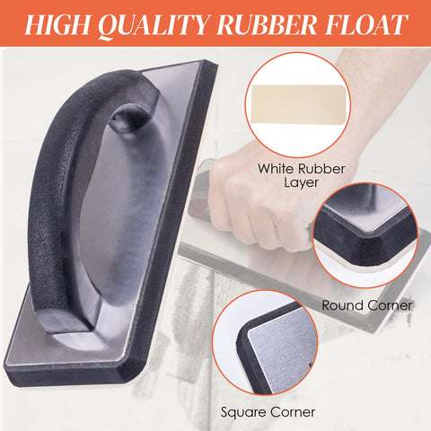 DigNew 12mm notch trowel close-up suitable for large tile grout.