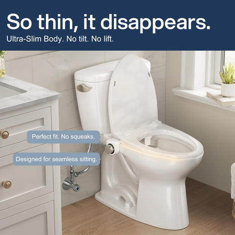 DIHAF retractable nozzles extend during wash for hygiene.