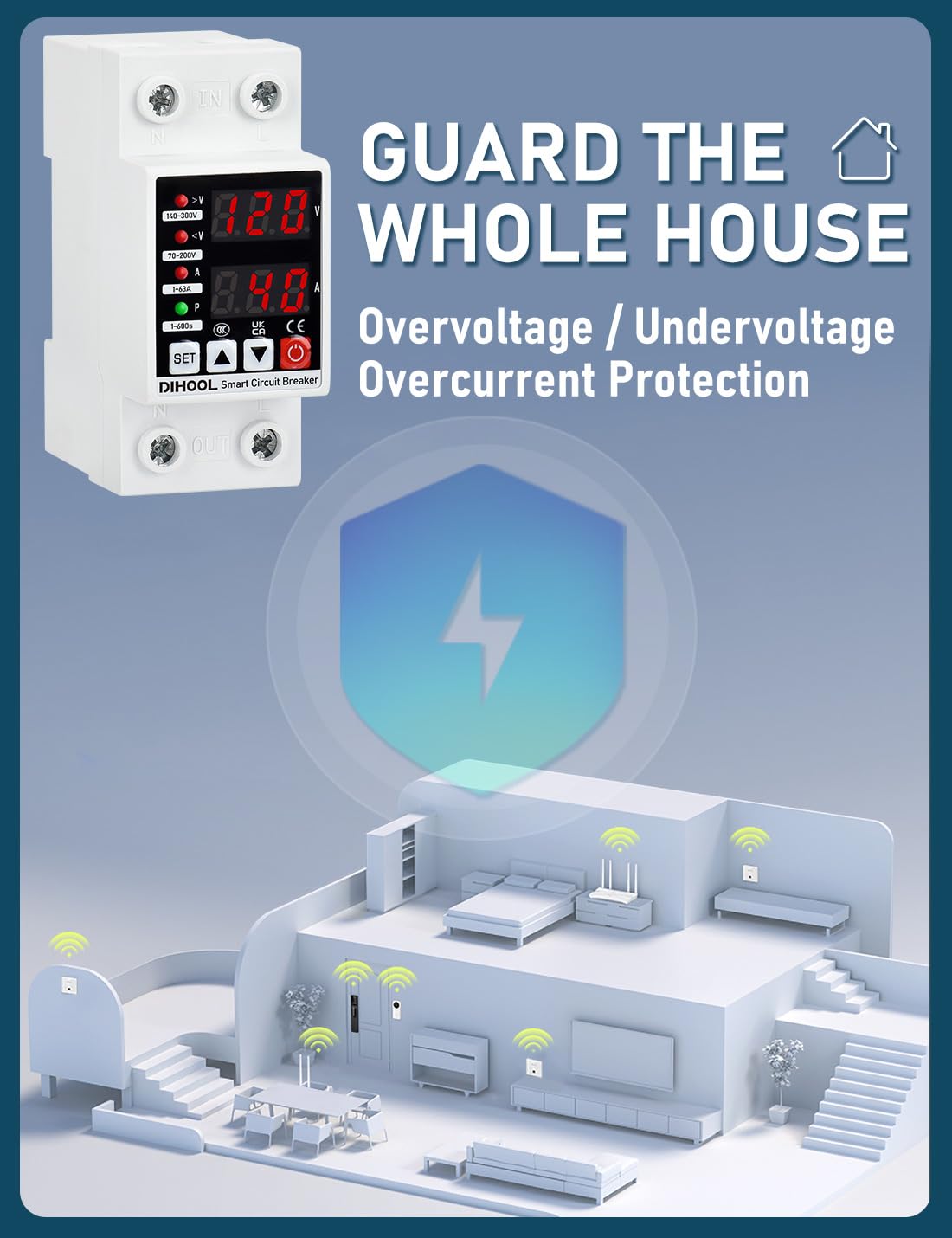 DIHOOL automatic recovery feature resumes power when conditions stabilize.