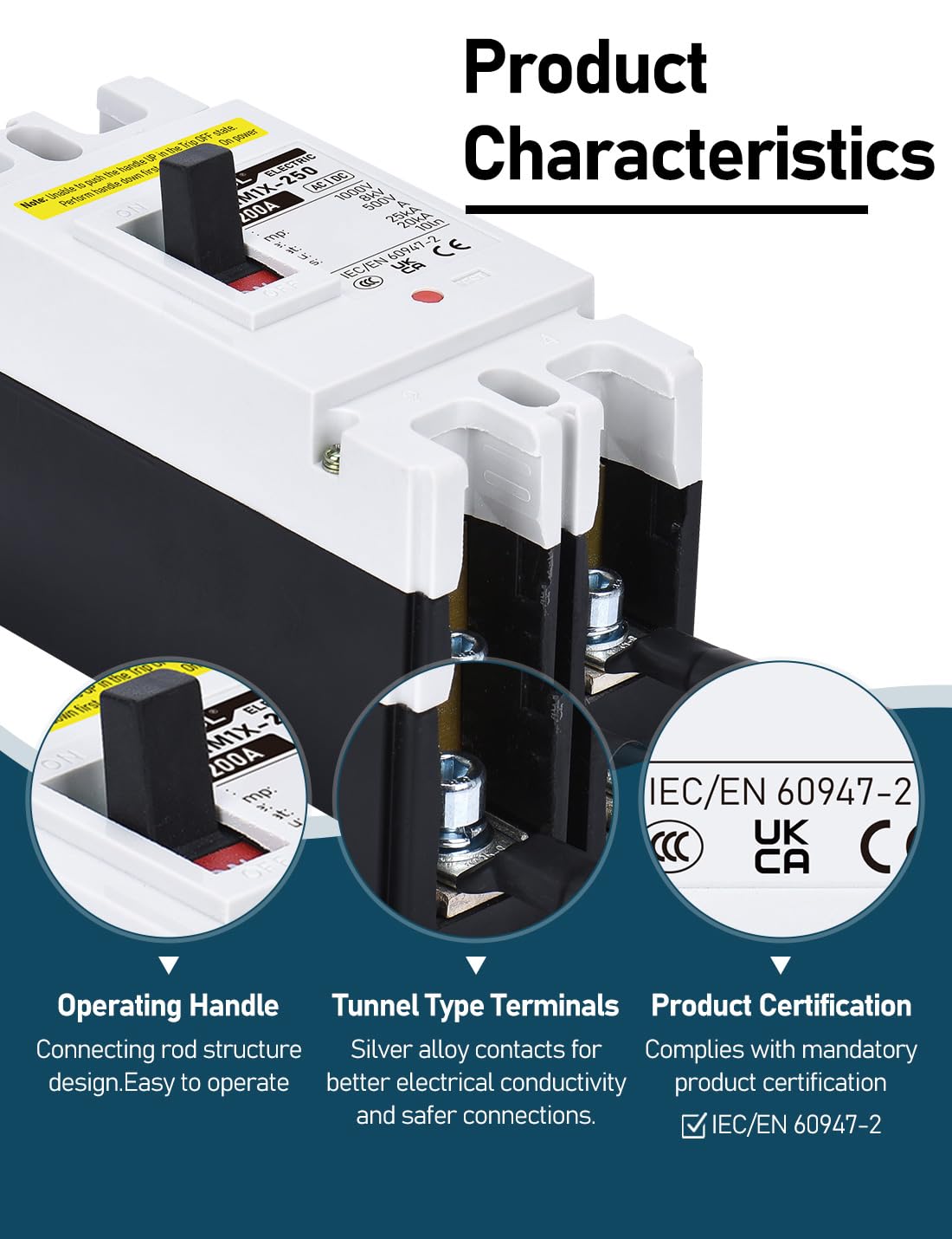 DIHOOL DC 200A breaker during ambient installation emphasizes robust protection in harsh environments