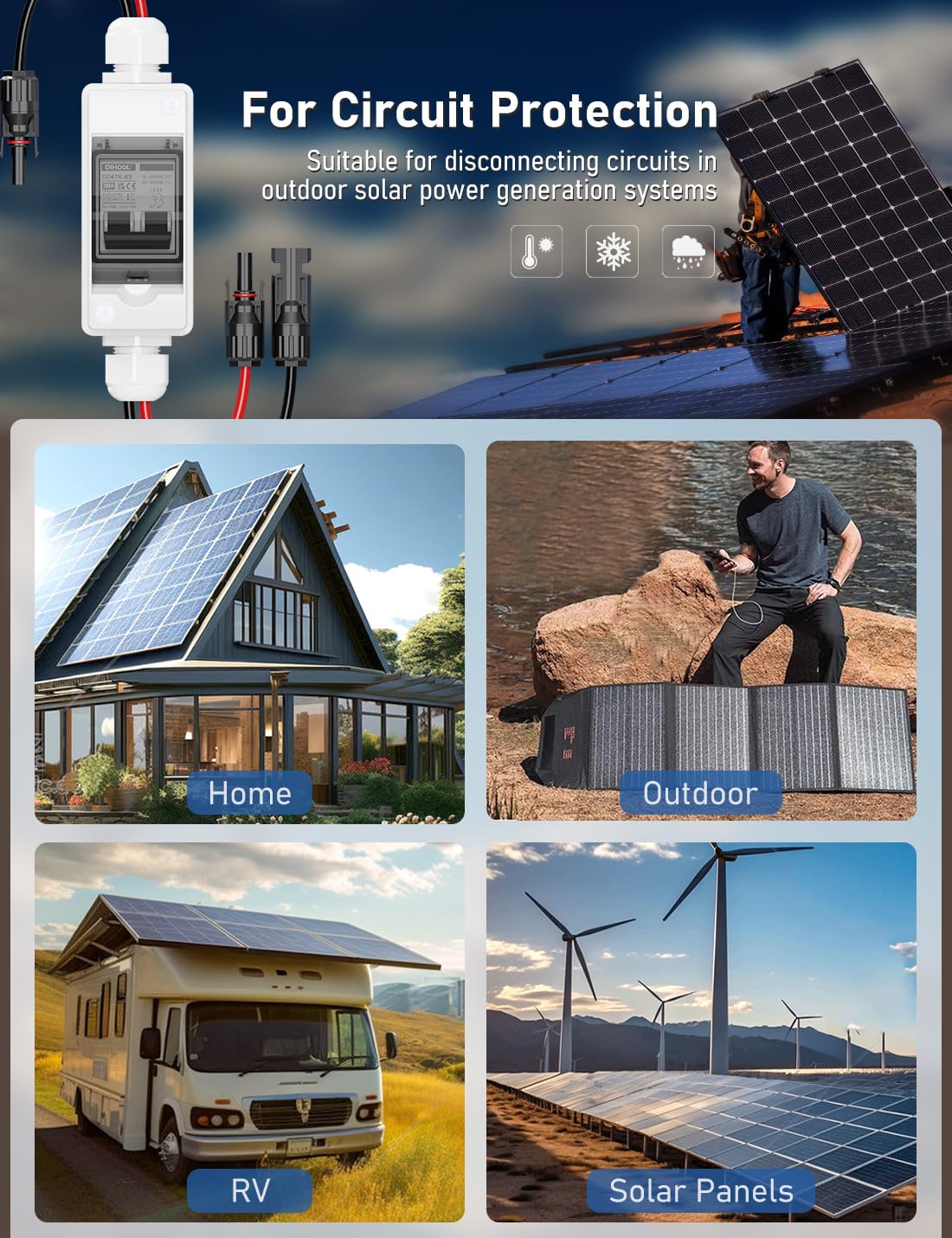 DIHOOL IP65 enclosure close-up highlighting waterproof protection for harsh environments.