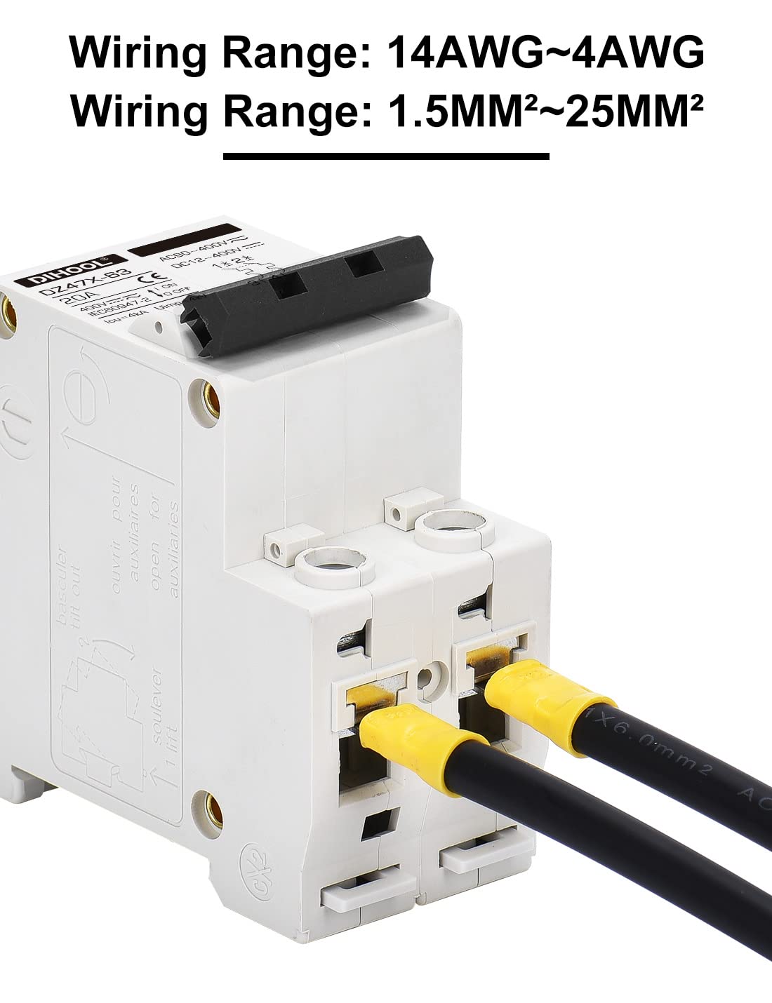 Dihool built-in copper terminals simplify wiring and improve reliability.