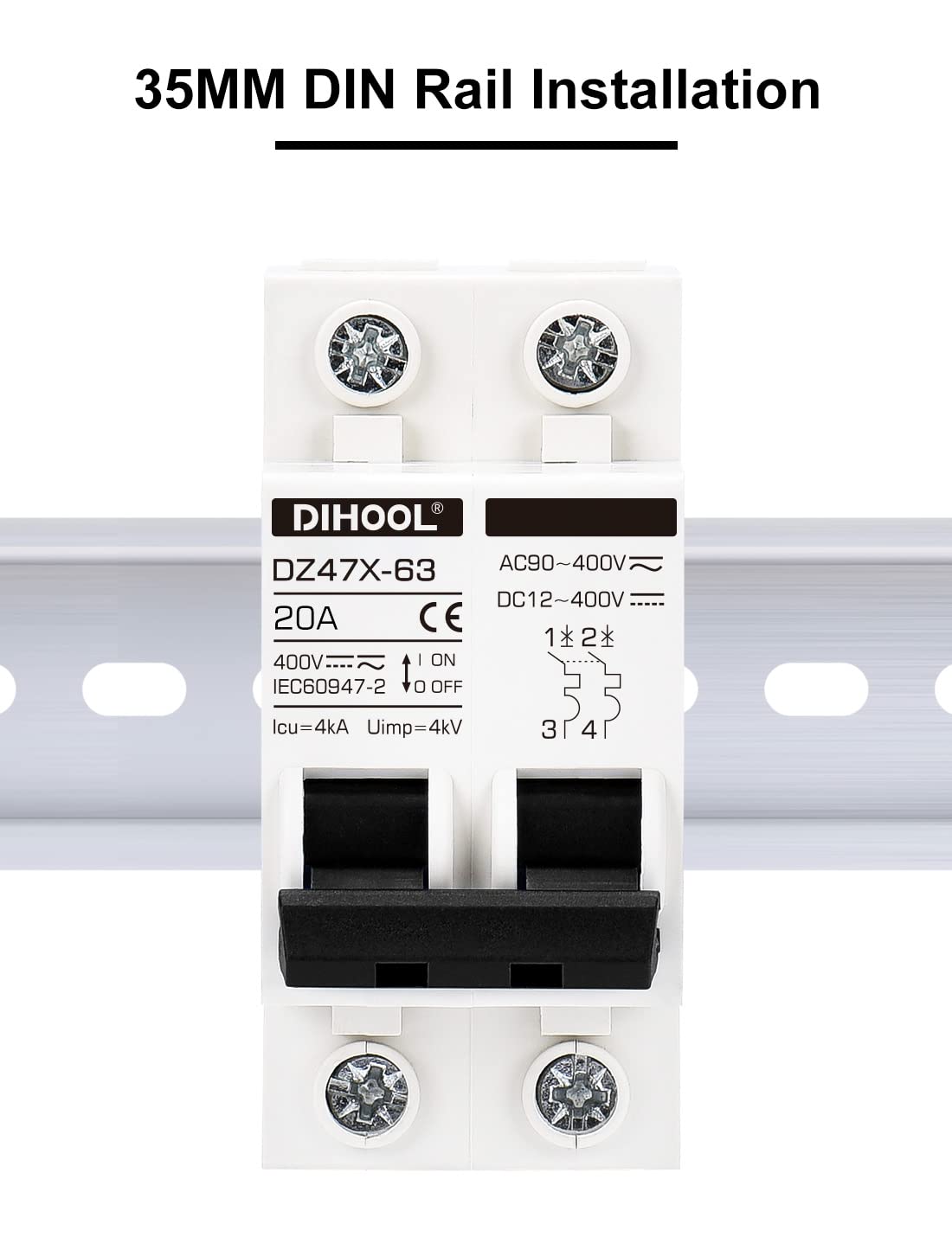 Dihool flame-retardant enclosure for durable protection in electrical panels.