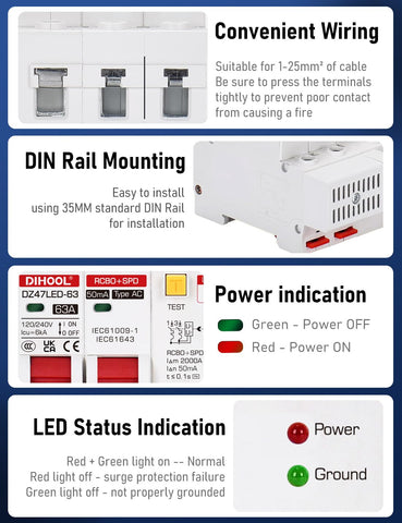 DIHOOL din-rail-mount-35mm: easy panel integration for quick installs.