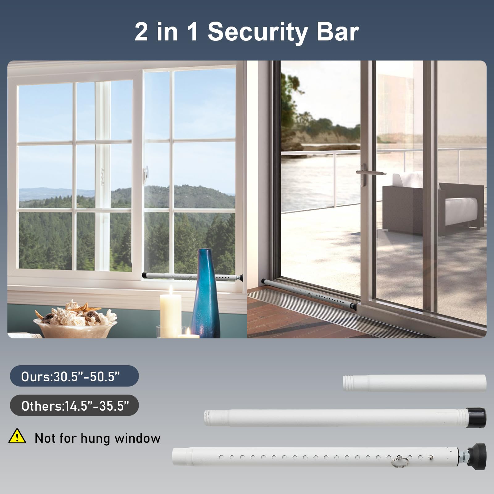 DIIG 1 inch diameter metal bar for sturdy reliable security