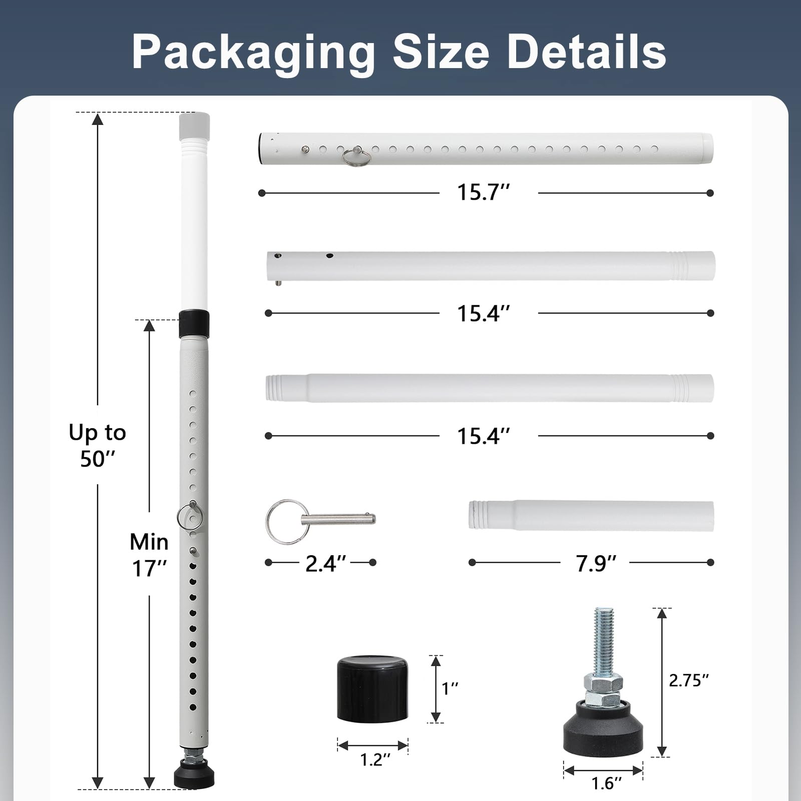 Travel friendly security bar fits hotel rooms and temporary living spaces