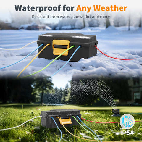 Diivoo outdoor extension cord covers image organizes setup and reduces trip hazards