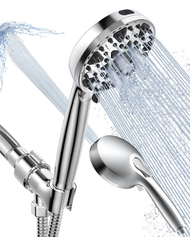 Diiwet handheld 7-settings showerhead offers versatile control for everyday showers.