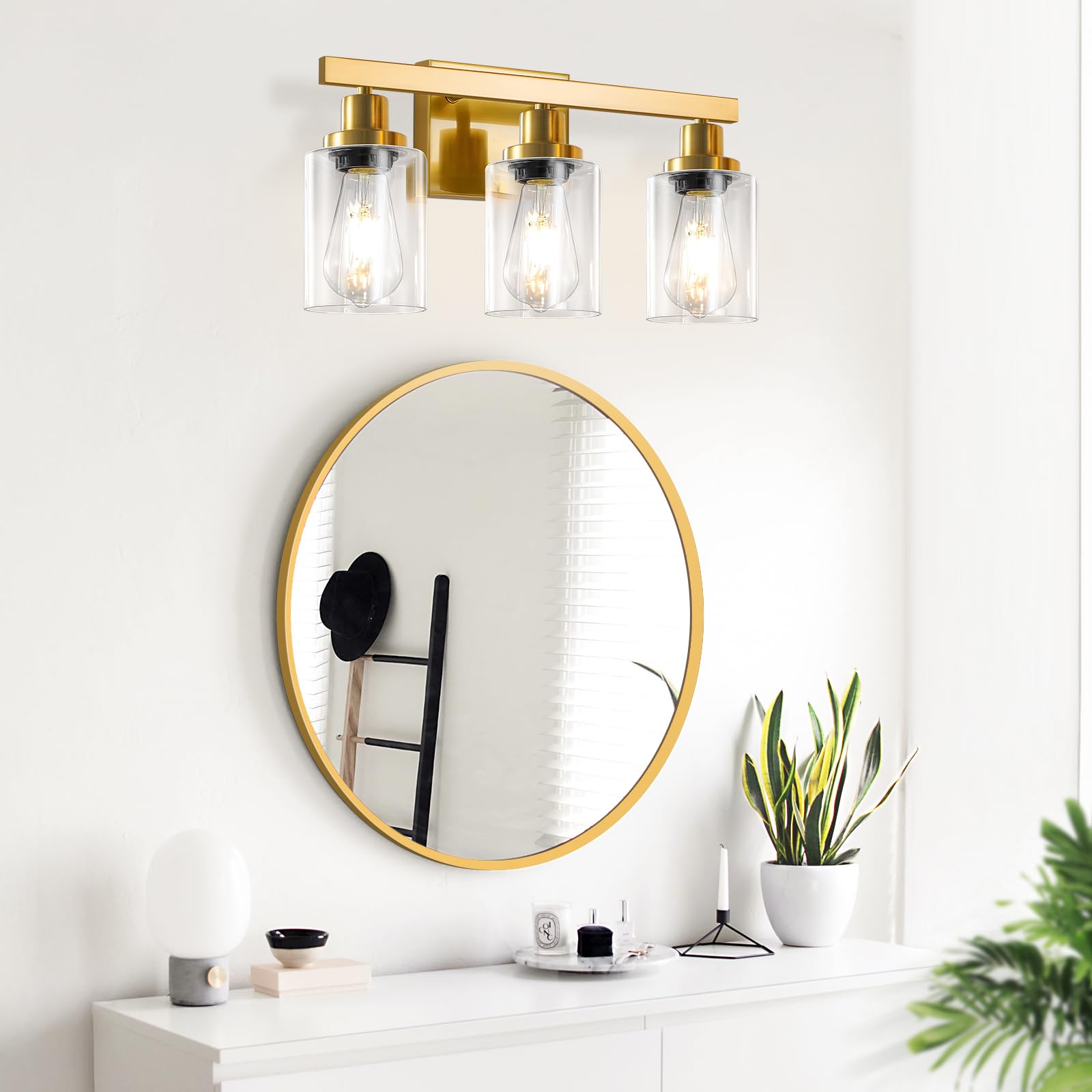 DIKAIDA 17.52 inch vanity light dimensions for bathroom vanity
