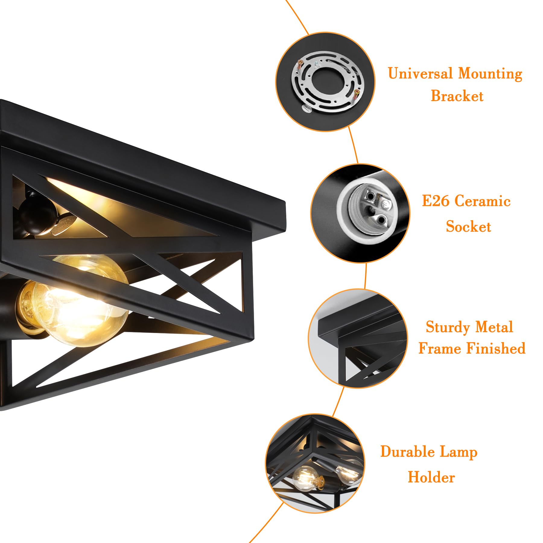 DIKAIDA 360-degree illumination for bright, even room lighting.